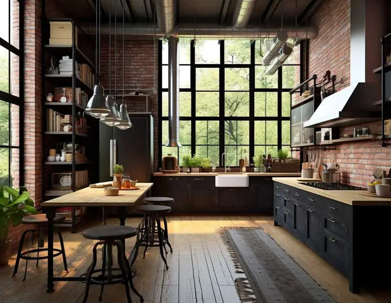Chic Industrial Kitchen